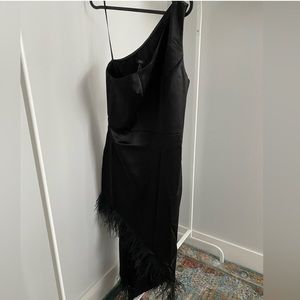 Aidan Matrix Feather Dress